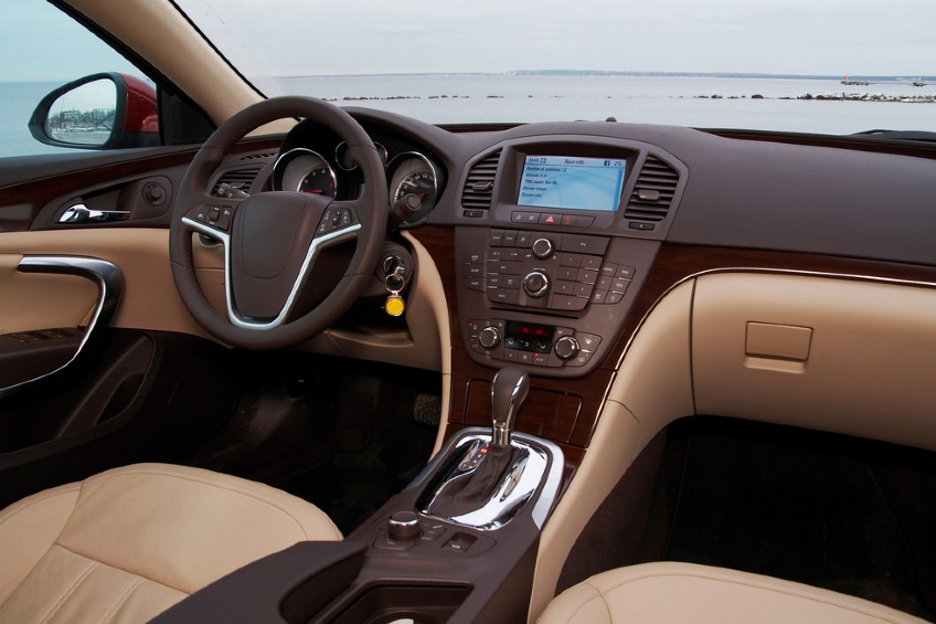 interior of a modern car